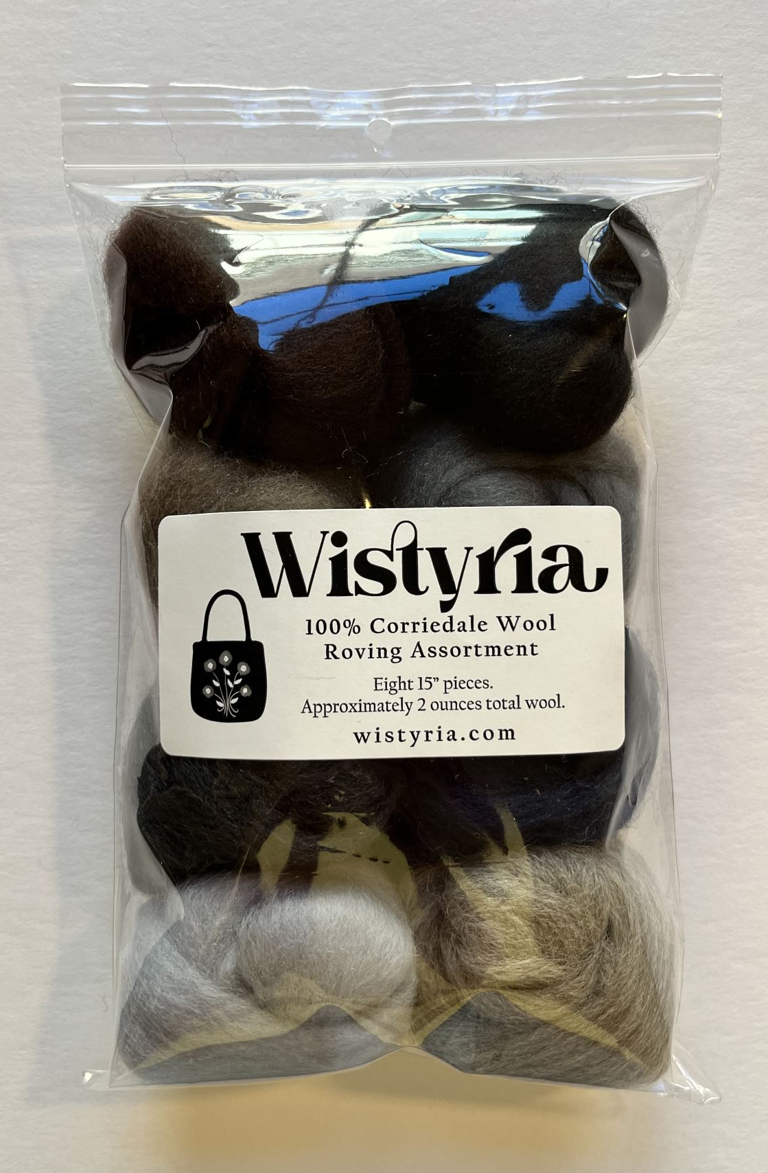 Wool Roving Assortment > Dark and Stormy