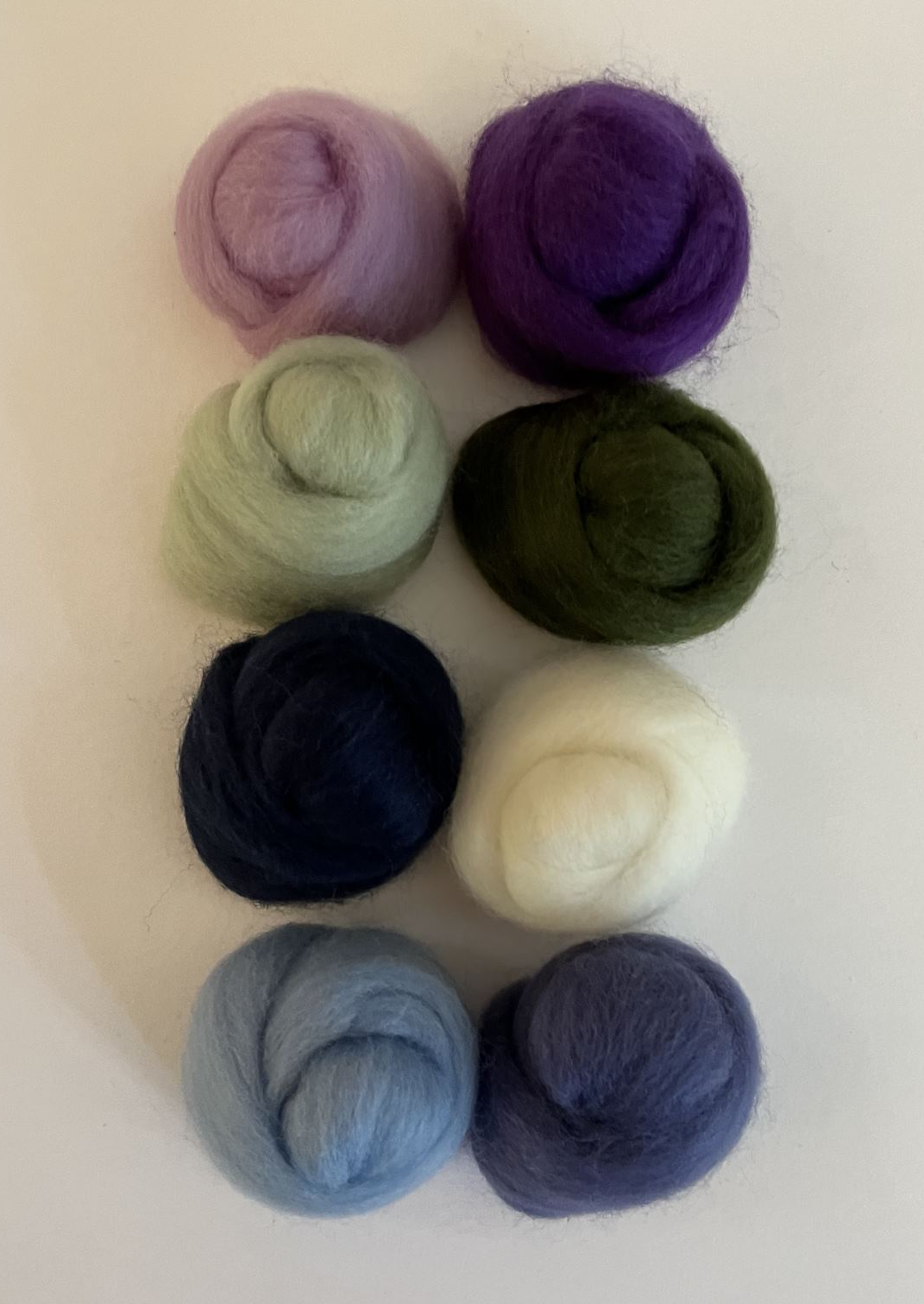 Wool Roving Assortment > Hydrangeas