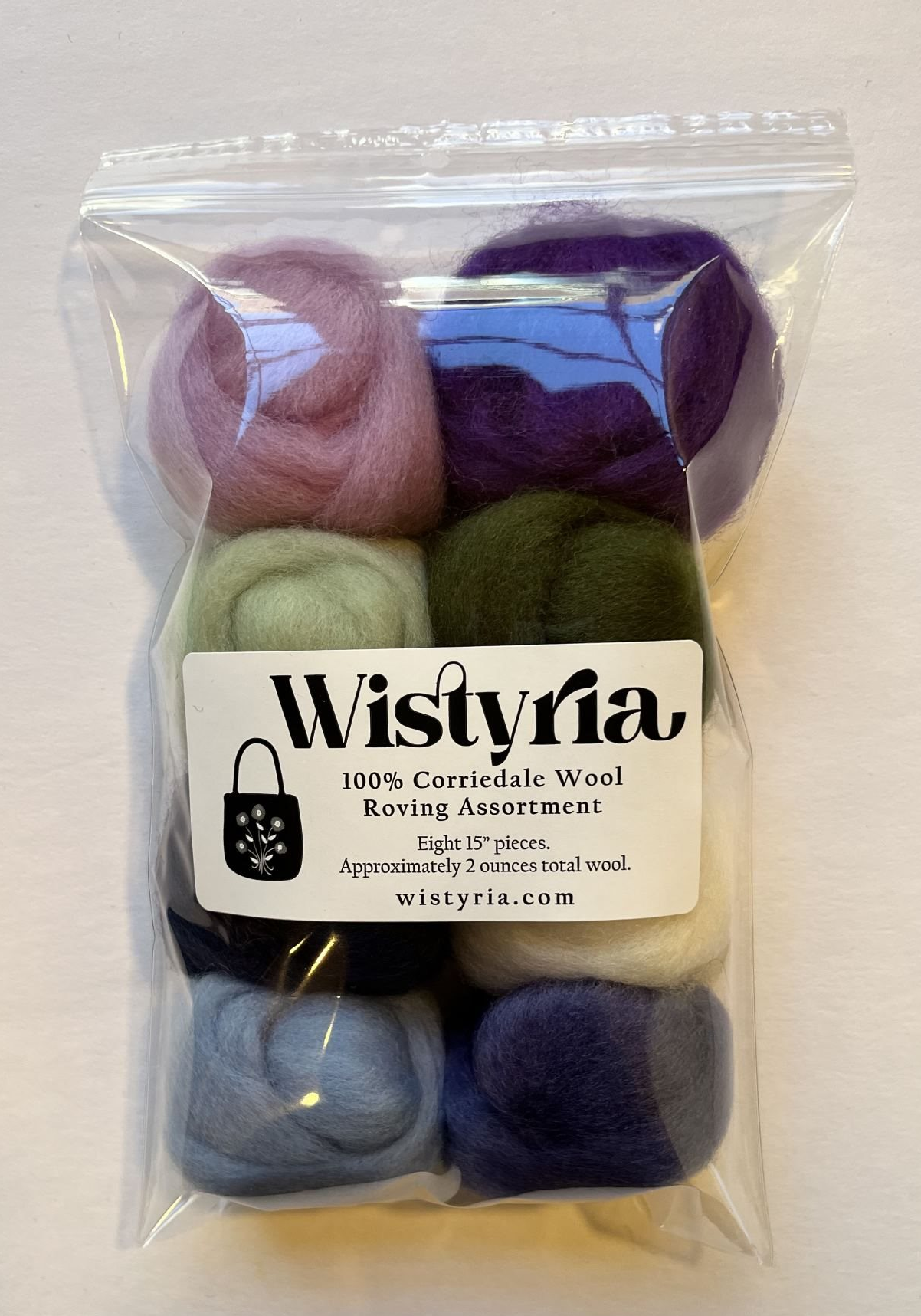 Wool Roving Assortment > Hydrangeas