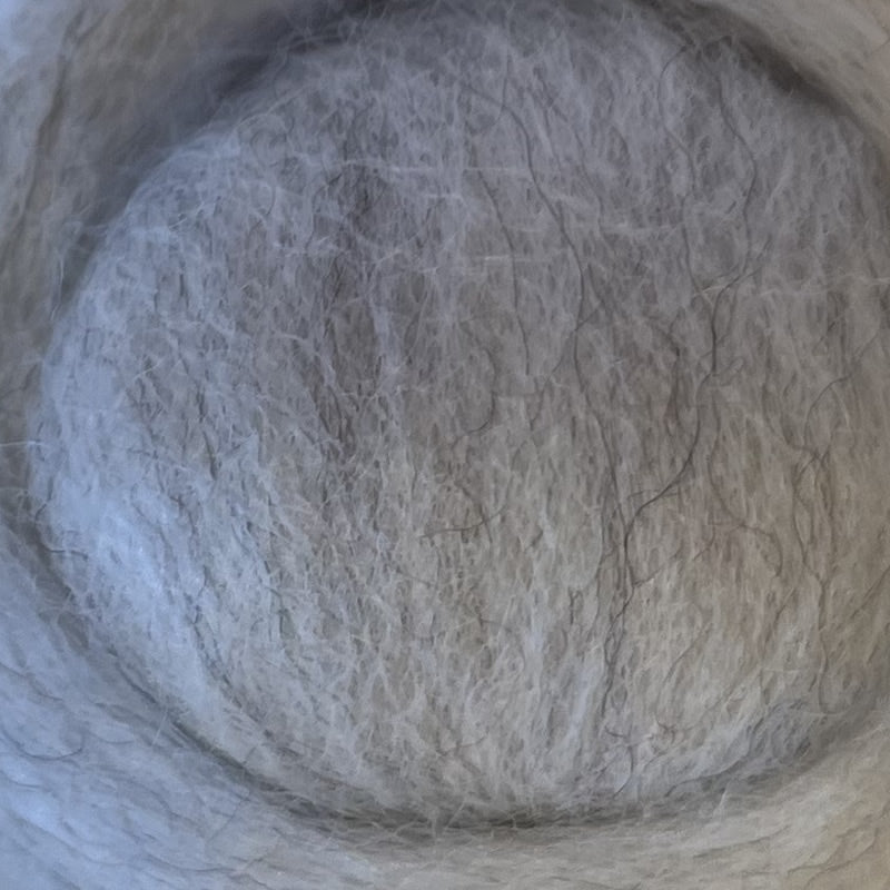 Wool Roving > Light Grey