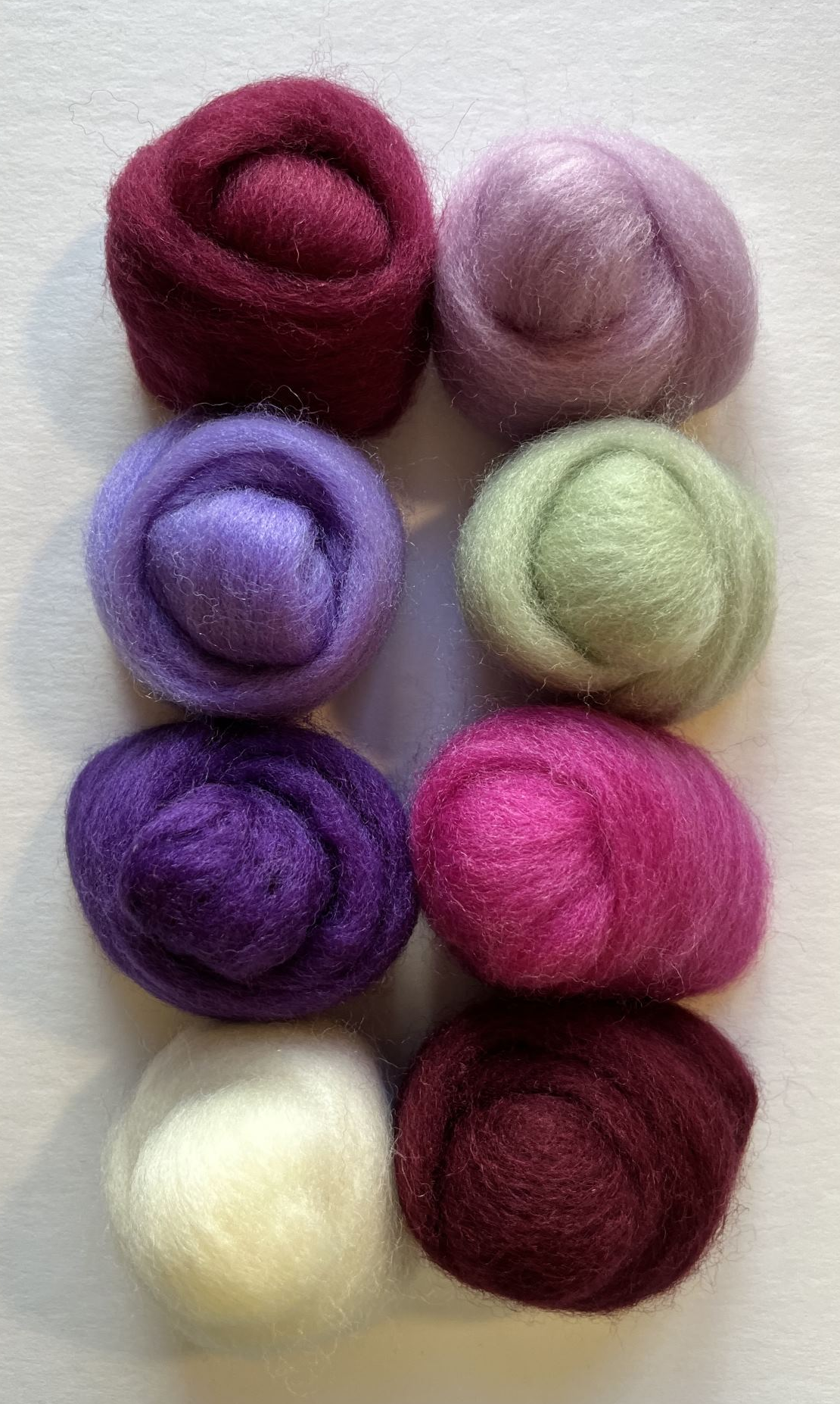 Wool Roving Assortment > Lilacs