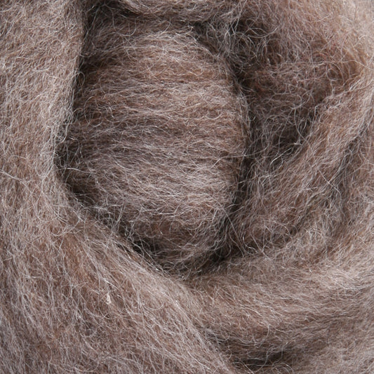 Wool Roving > Medium Grey