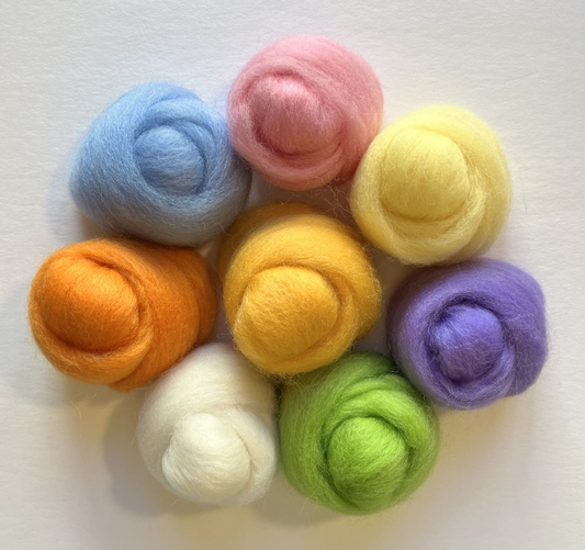 Wool Roving Assortment > Cotton Candy