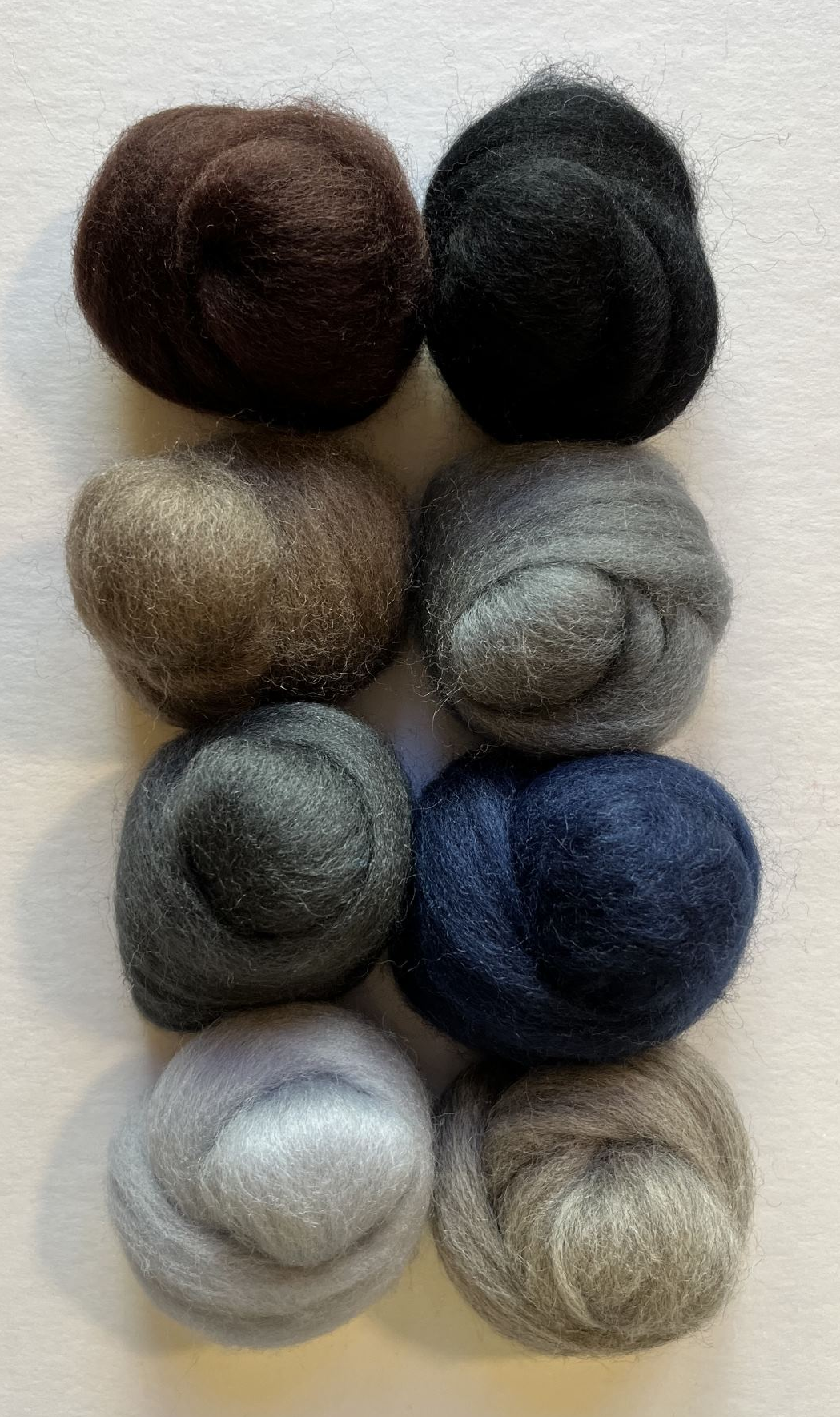 Wool Roving Assortment > Dark and Stormy