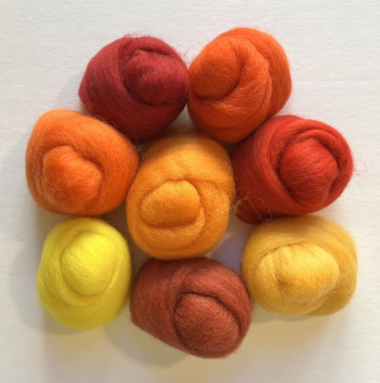 Wool Roving Assortment > Fire