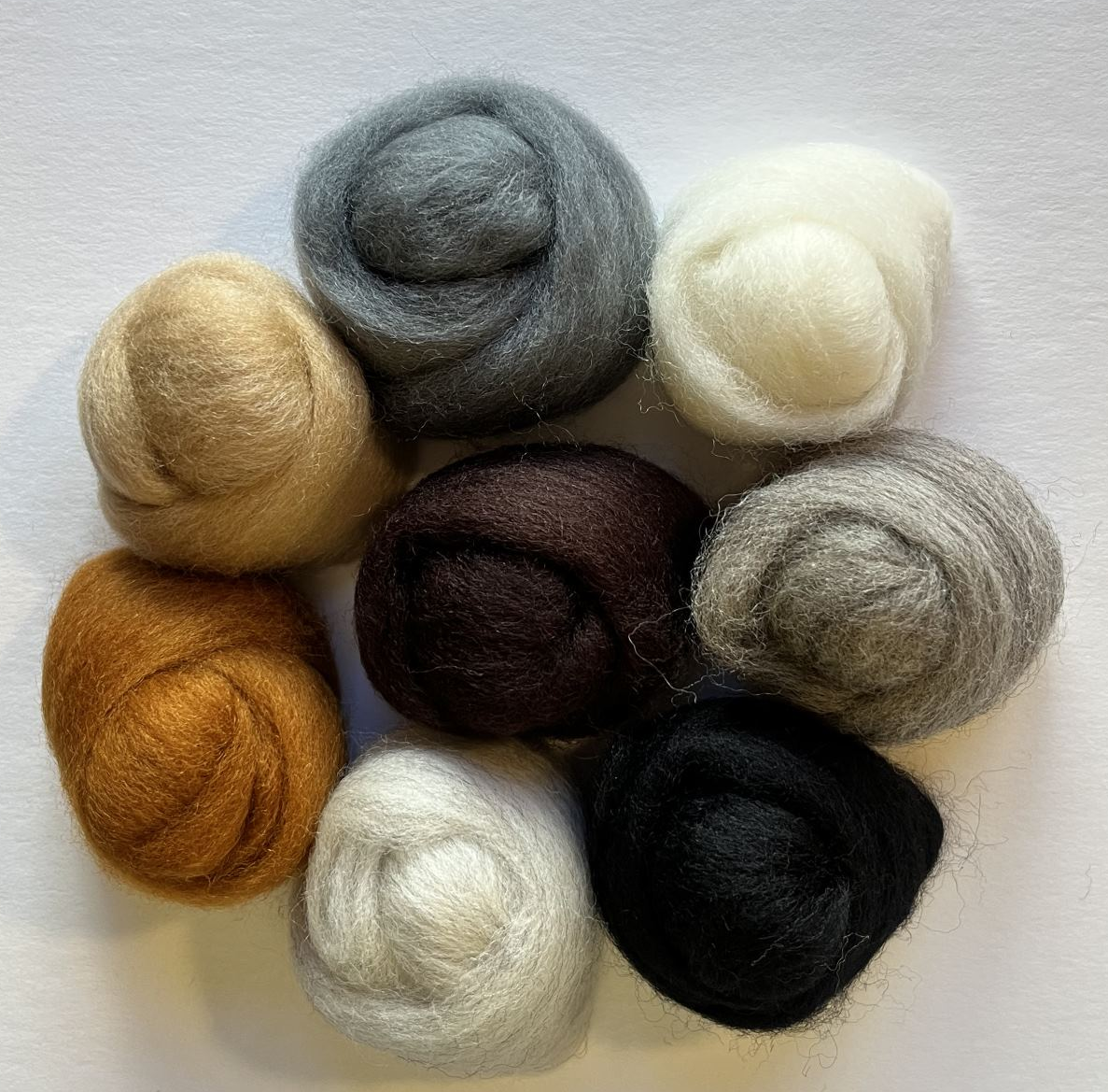 Wool Rousier Wool Roving Assortment > Furry Friends – Wistyria