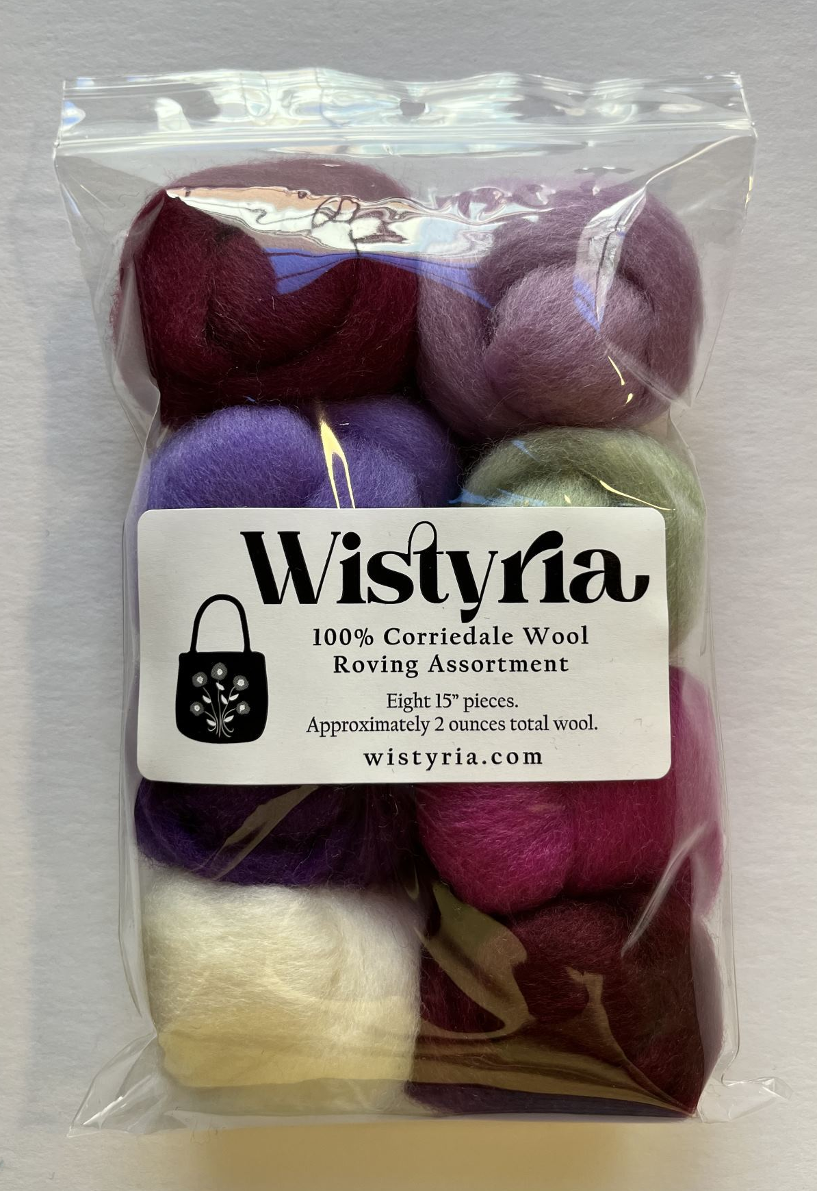 Wool Roving Assortment > Lilacs