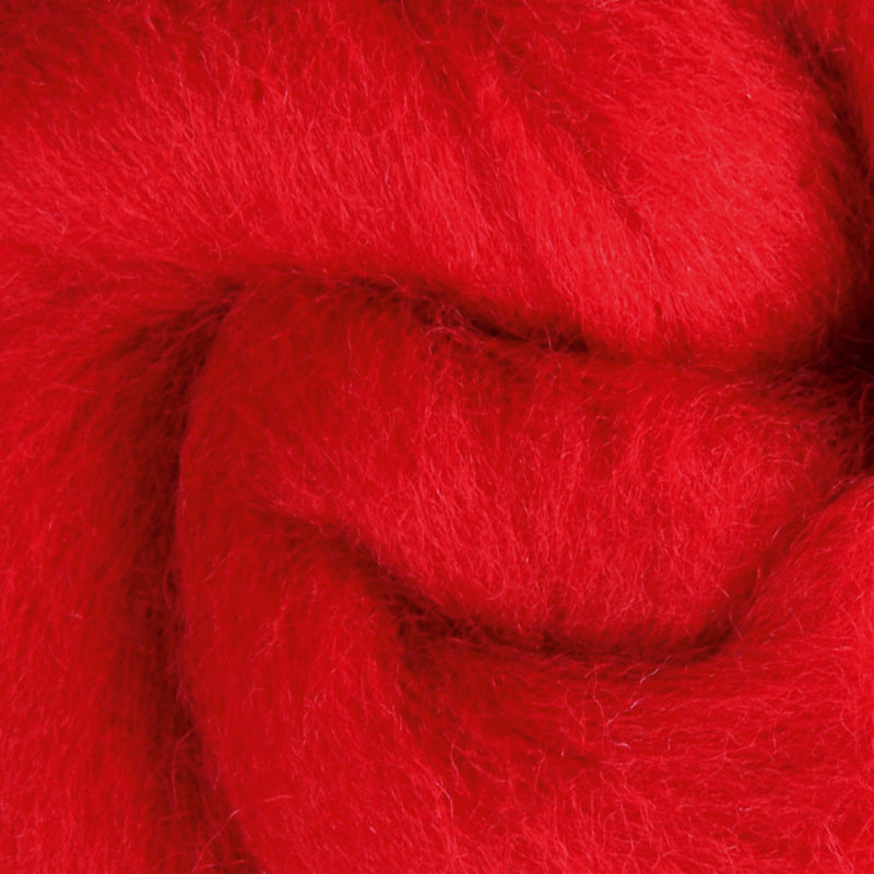 Red Wool Roving – Wistyria