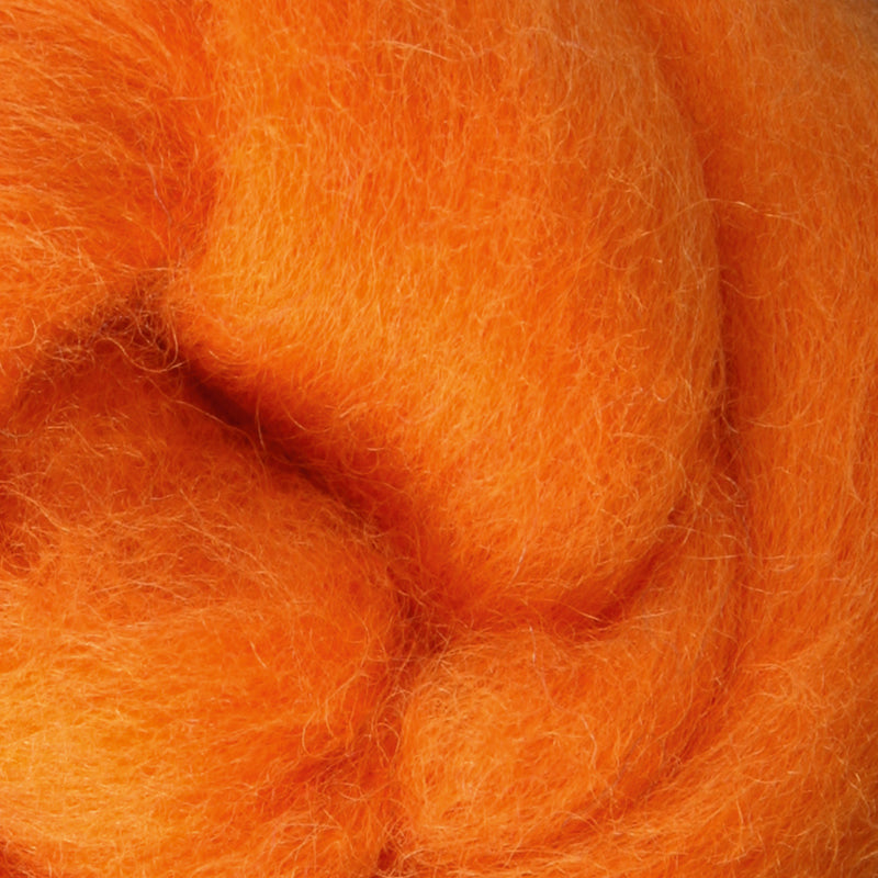 Wool Roving > Tangerine